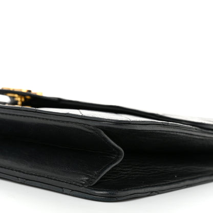 Chanel Lambskin Quilted Medium Single Flap Black 12 of 14
