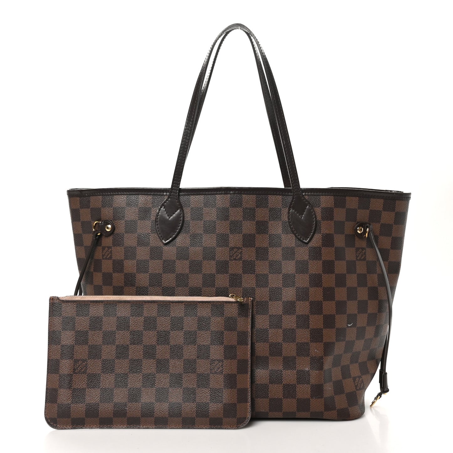 Damier Ebene Neo Neverfull MM Rose Ballerine