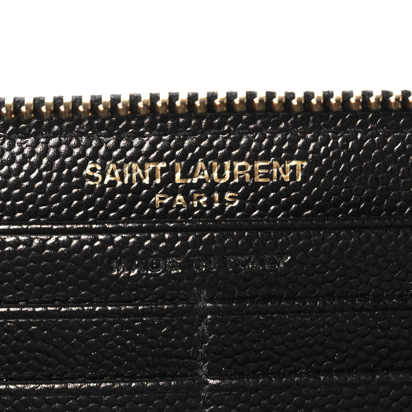 Grain De Poudre Matelasse Chevron Monogram Zip Around Wallet Black