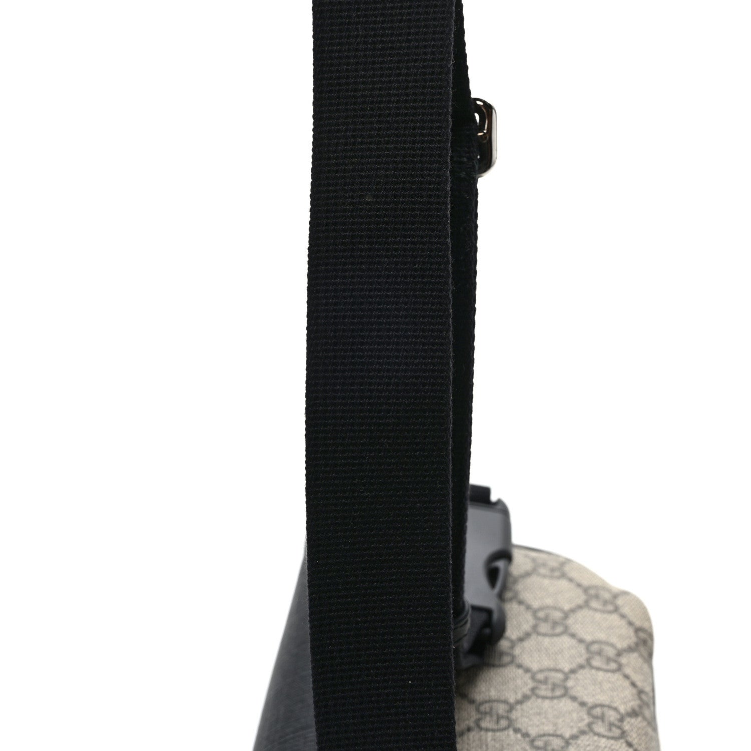 Gucci GG Supreme Monogram Belt Bag Black 11 of 12