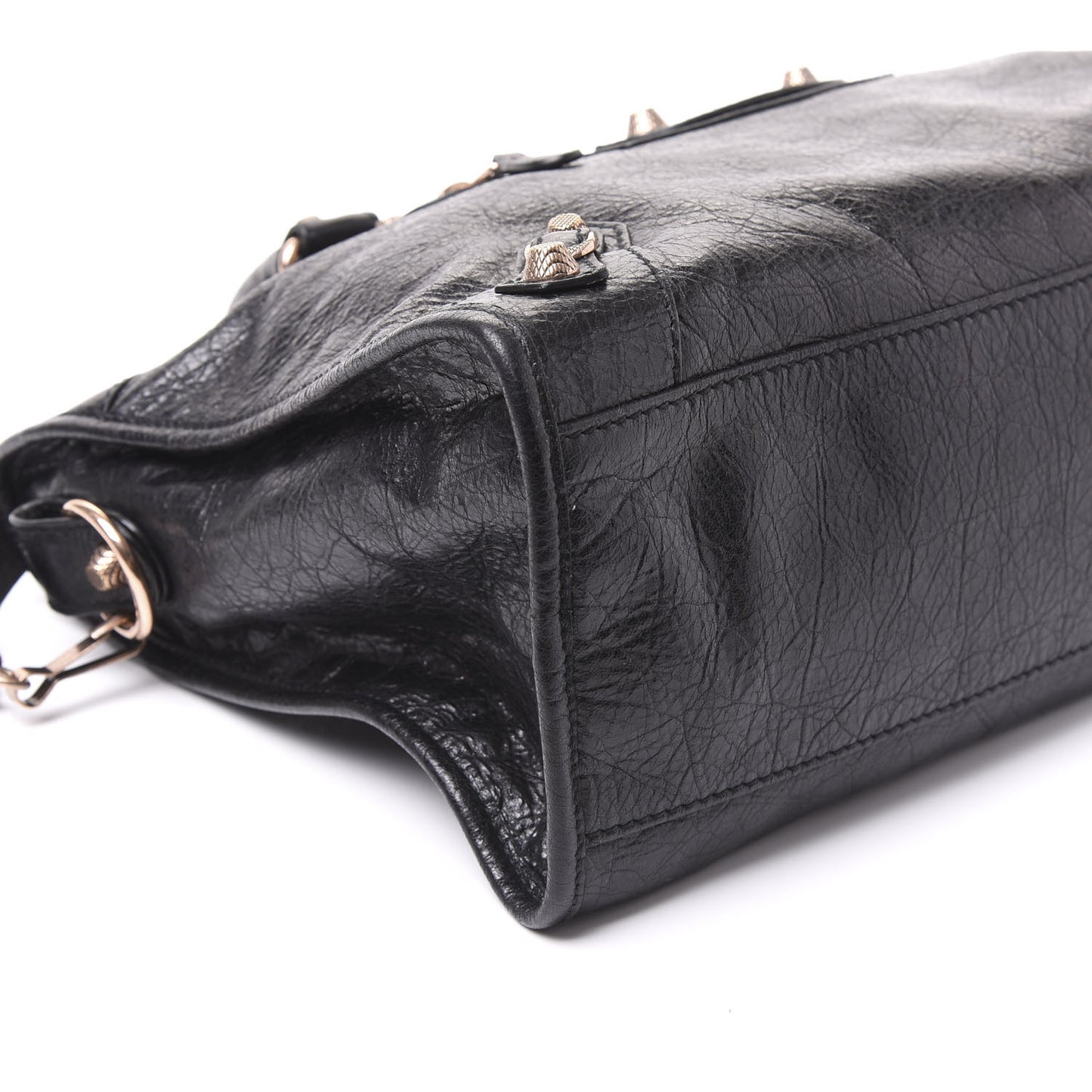Agneau Giant 12 Rose Gold Hardware City Black