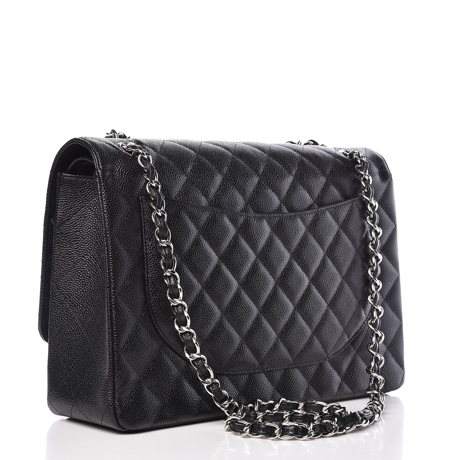 Chanel Caviar Quilted Maxi Double Flap Black 3 of 9