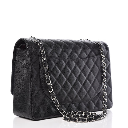 Chanel Caviar Quilted Maxi Double Flap Black 3 of 9