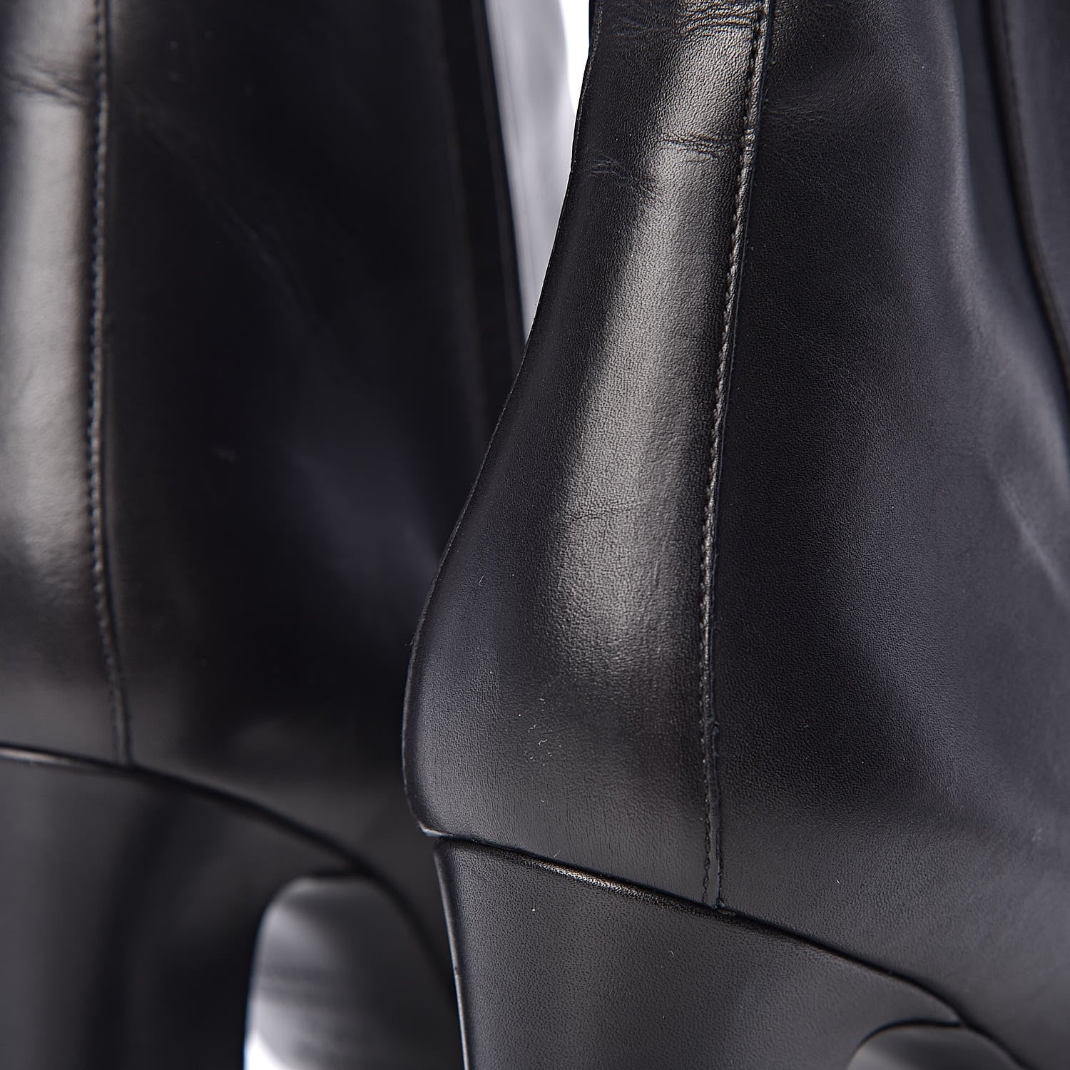 Hermes Calfskin Joueuse Ankle Boots 38.5 Black 8 of 9