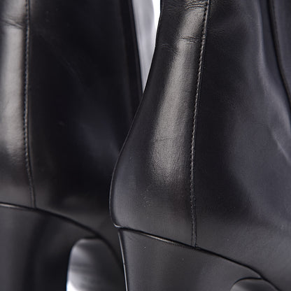 Hermes Calfskin Joueuse Ankle Boots 38.5 Black 8 of 9