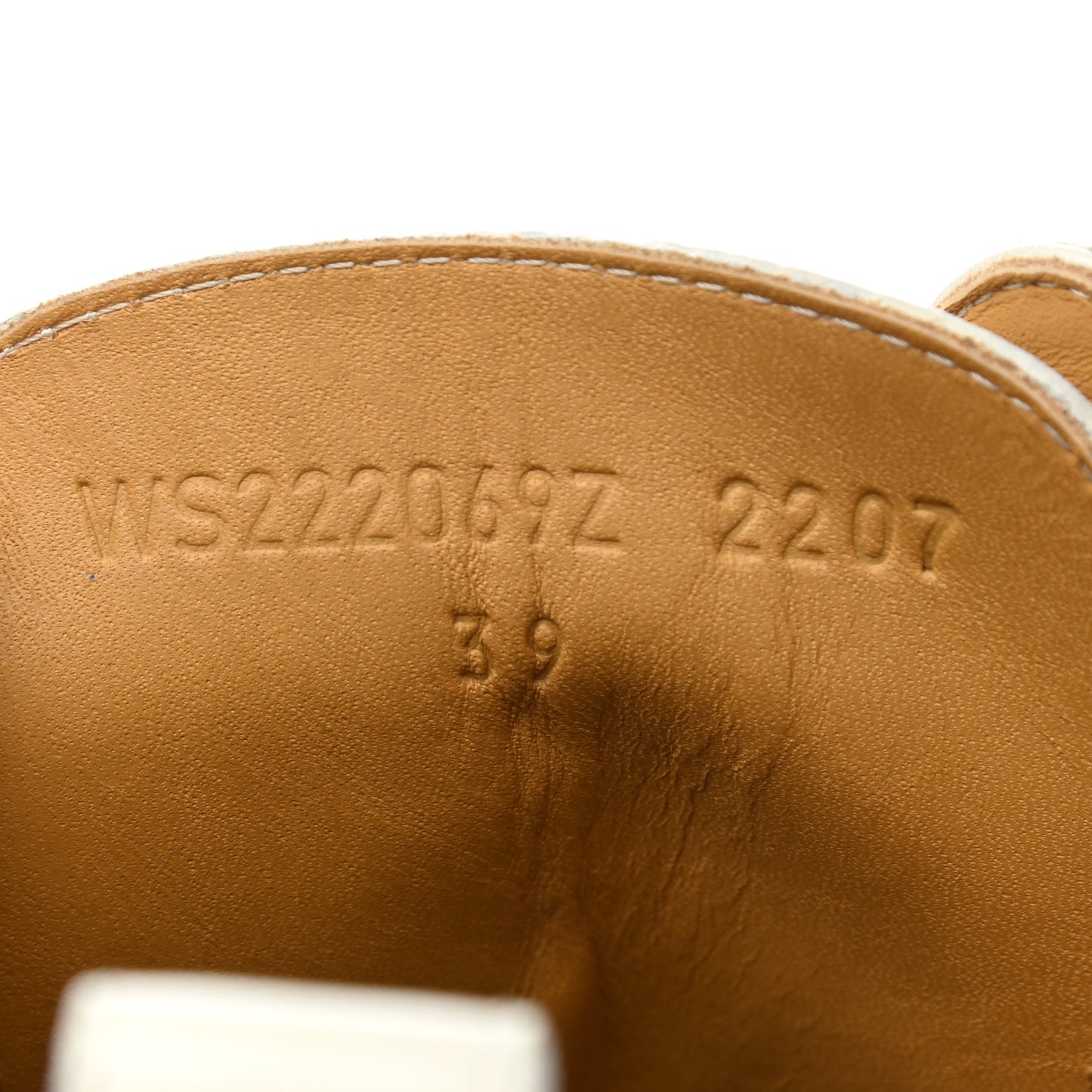 Glossed Calfskin Funk Ankle Boots 39 Beige Glaise