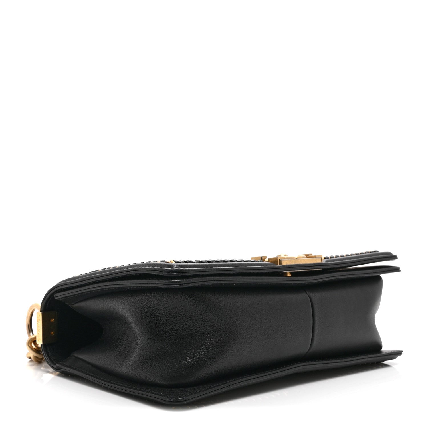 Chanel Lambskin Quilted Medium Top Handle Boy Flap Black 4 of 10