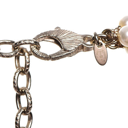 Chanel Pearl Multi Strand CC Necklace Gold 5 of 6