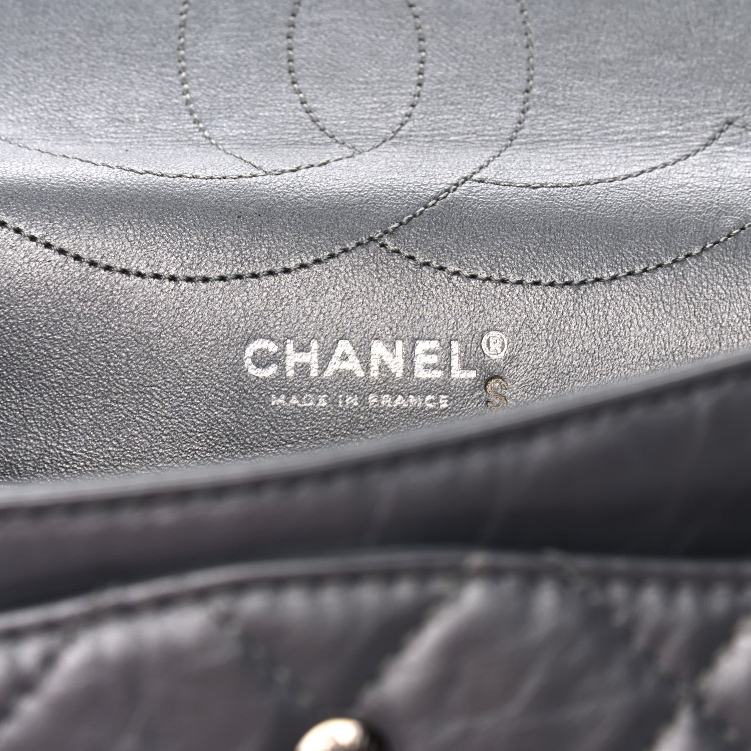 Chanel Metallic Aged Calfskin Quilted 2.55 Reissue 227 Flap Silver 6 of 12