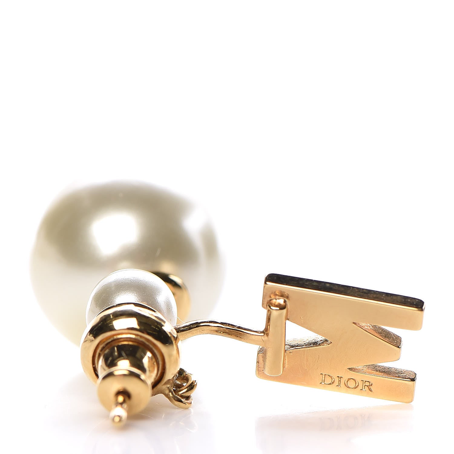 Christian Dior Pearl My ABCDior Tribale Earring Gold 3 of 5