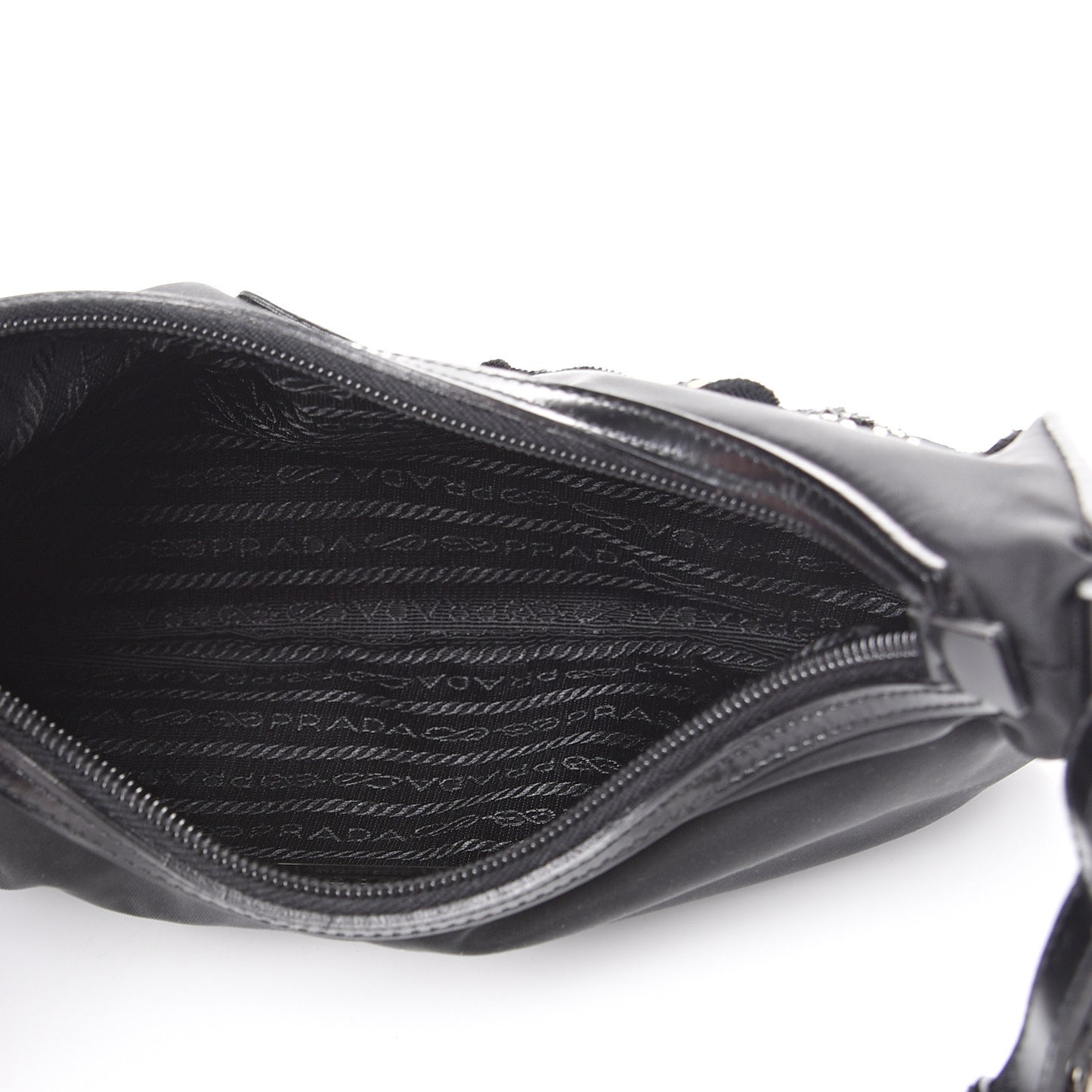 Tessuto Nylon Vela Raso Bear Hobo Black
