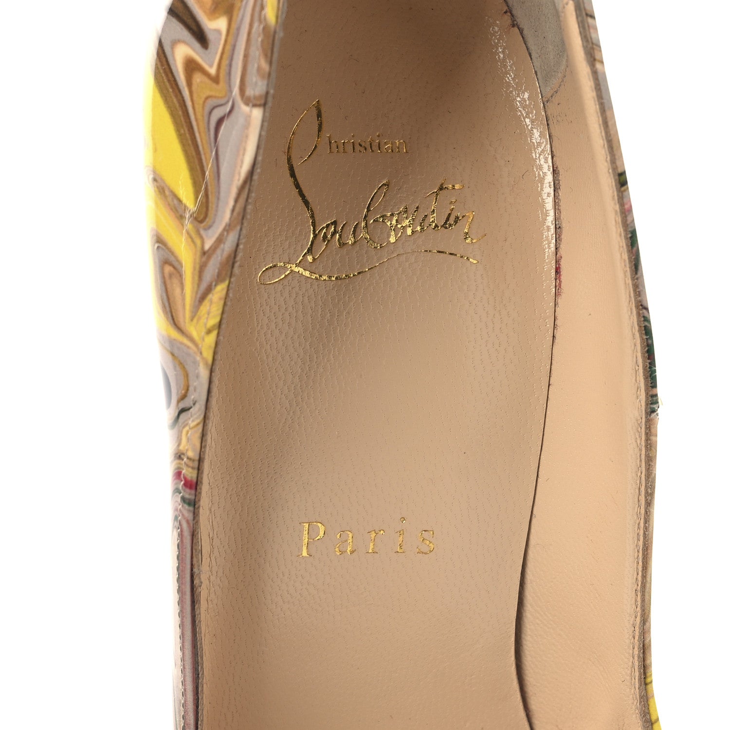 Christian Louboutin Patent Marble Swirl So Kate 120 Pumps 37.5 Multicolor 8 of 9
