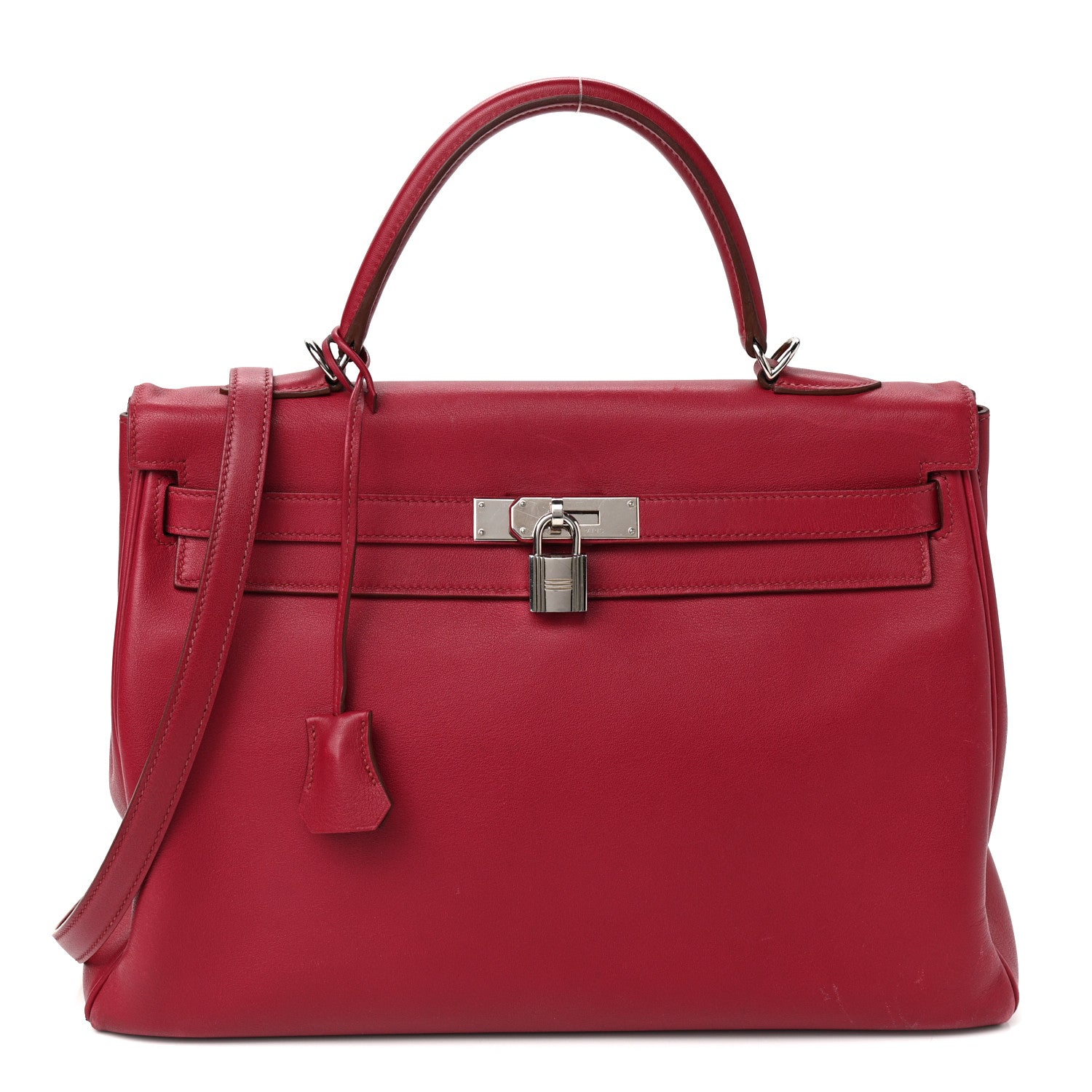 Hermes Swift Kelly Retourne 35 Rubis 1 of 20