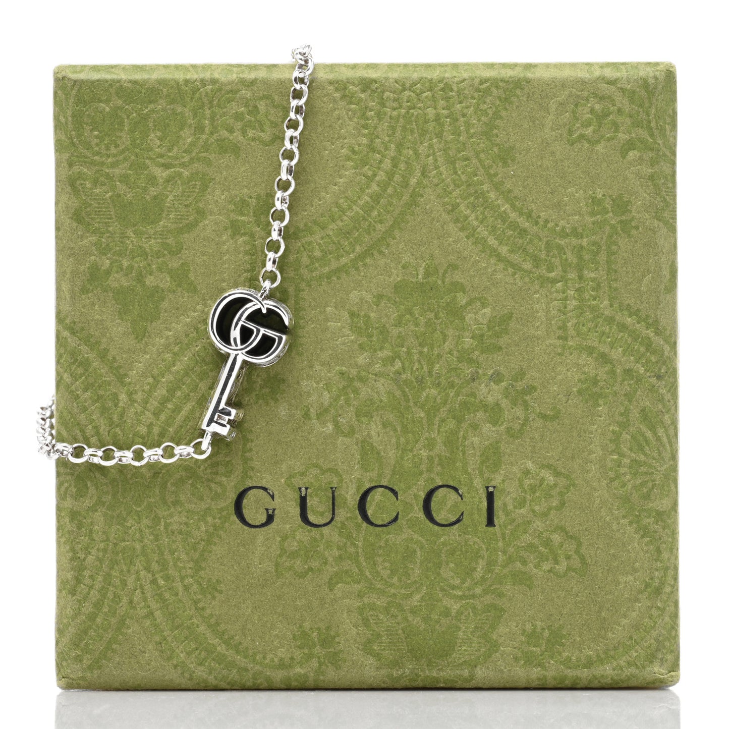 Sterling Silver Double G Key Bracelet