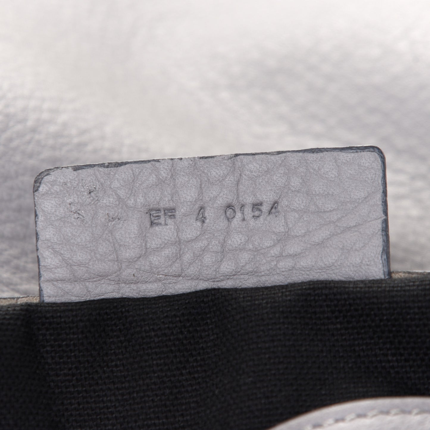 Grained Calfskin Medium Pandora Pure Flap Bag Pearl Grey