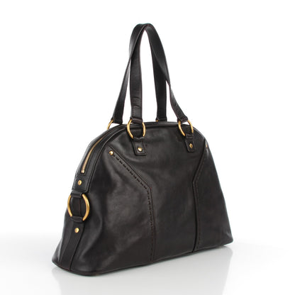 Saint Laurent Calfskin Large Muse Dark Brown 3 of 7