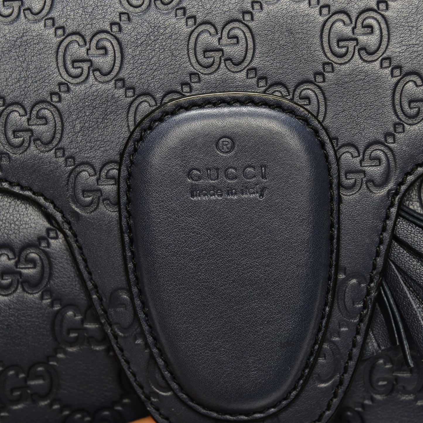 Guccissima Medium Emily Shoulder Bag Blue
