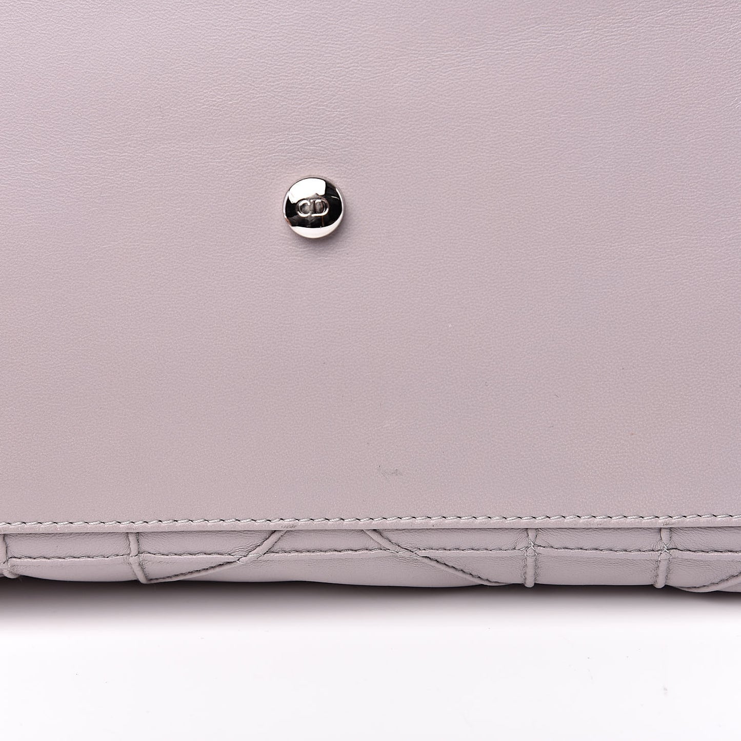 Lambskin Cannage Medium Granville Tote Grey