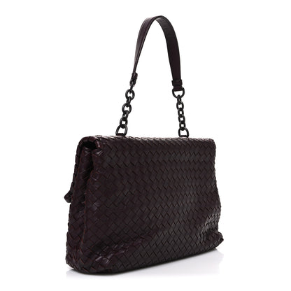 Bottega Veneta Nappa Intrecciato Large Olimpia Bag Burgundy 4 of 12