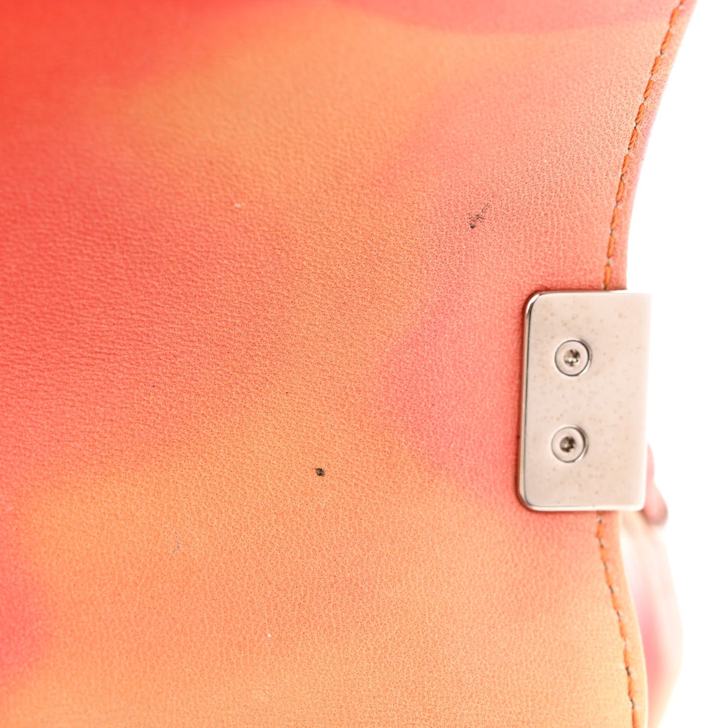 Printed Lambskin Quilted Medium Flower Power Boy Flap