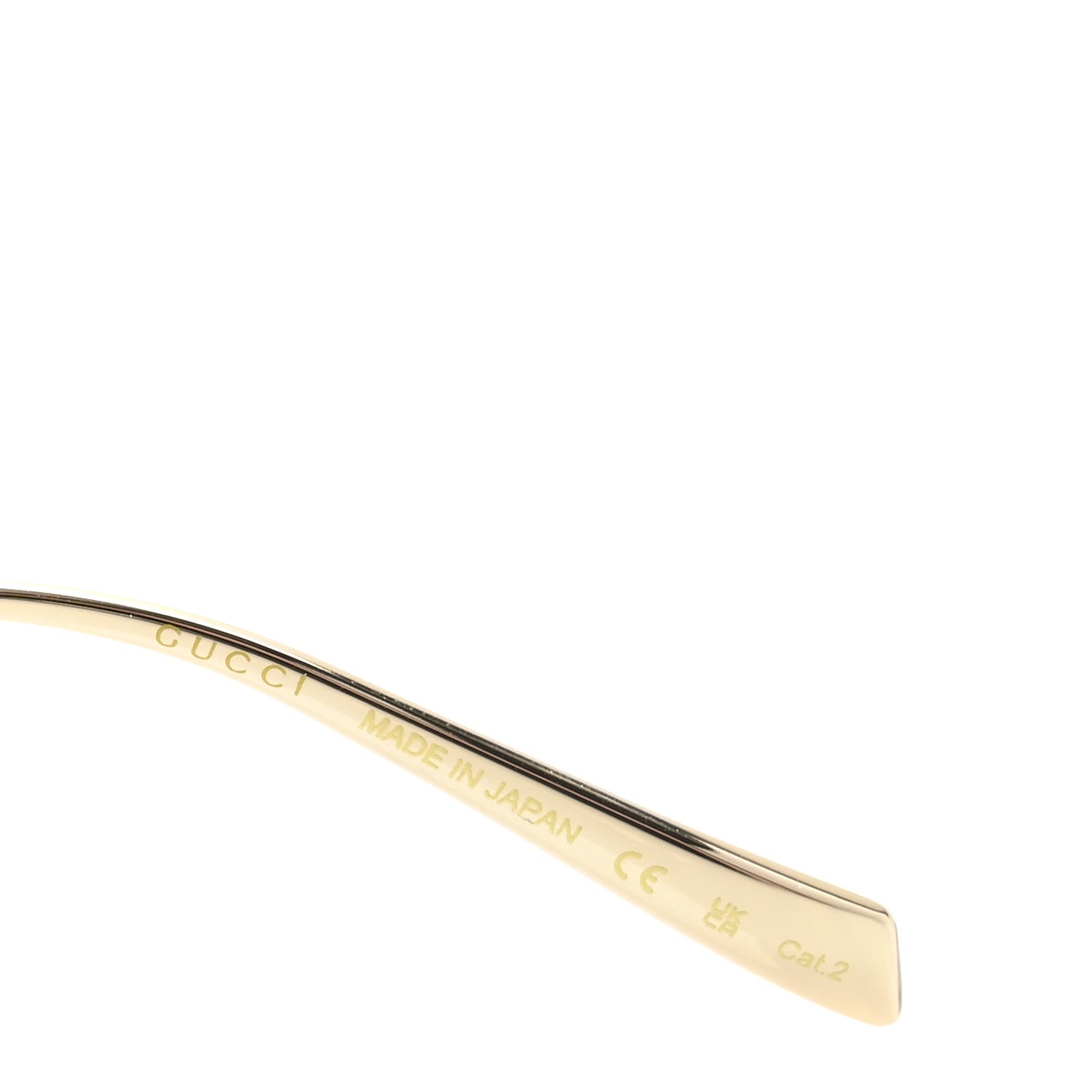 Gucci Metal Pearl Oval Sunglasses GG1922S Gold 6 of 9