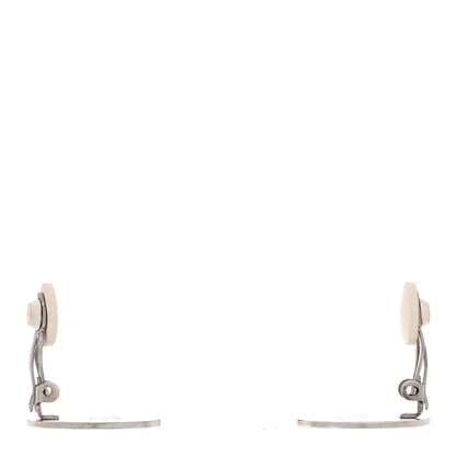 Hermes Palladium Clou De Selle Clip On Earrings 3 of 4