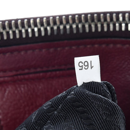 Prada Glace Calfskin Twin Pocket Tote Fuxia 9 of 22