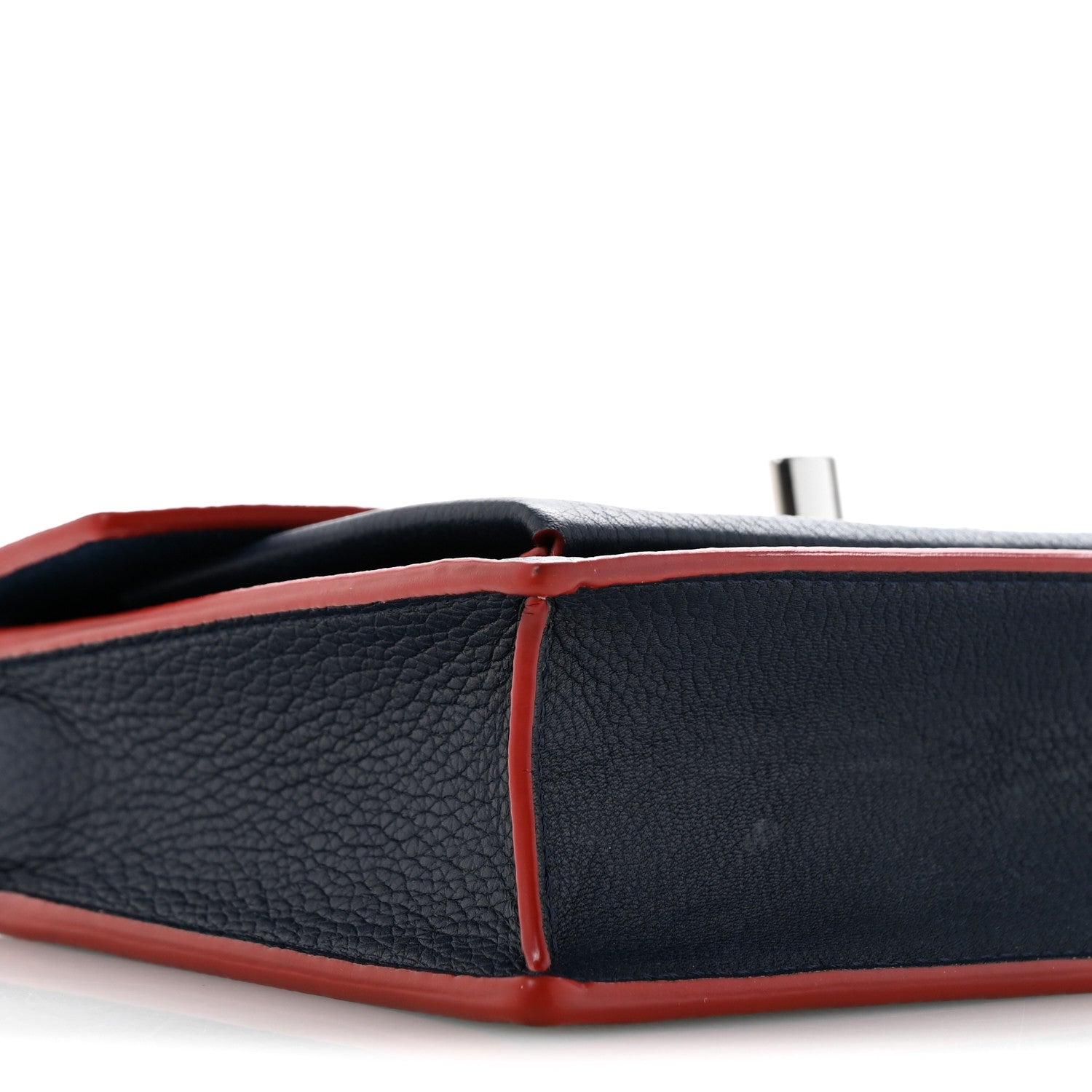 Louis Vuitton Soft Calfskin My Lockme Chain Pochette Marine Rouge 9 of 14