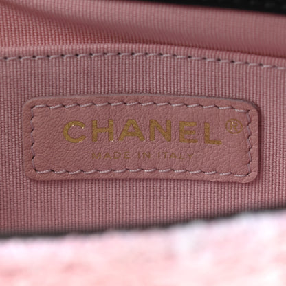Chanel Tweed Braided Calfskin Mini My Own Frame Flap Pink Black 6 of 9