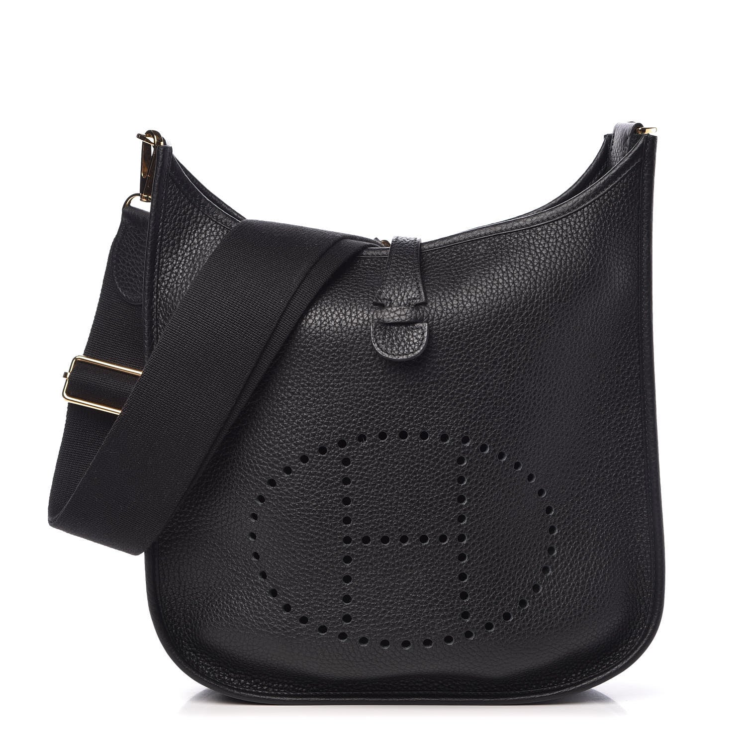 Hermes Taurillon Clemence Evelyne III PM Black 1 of 10