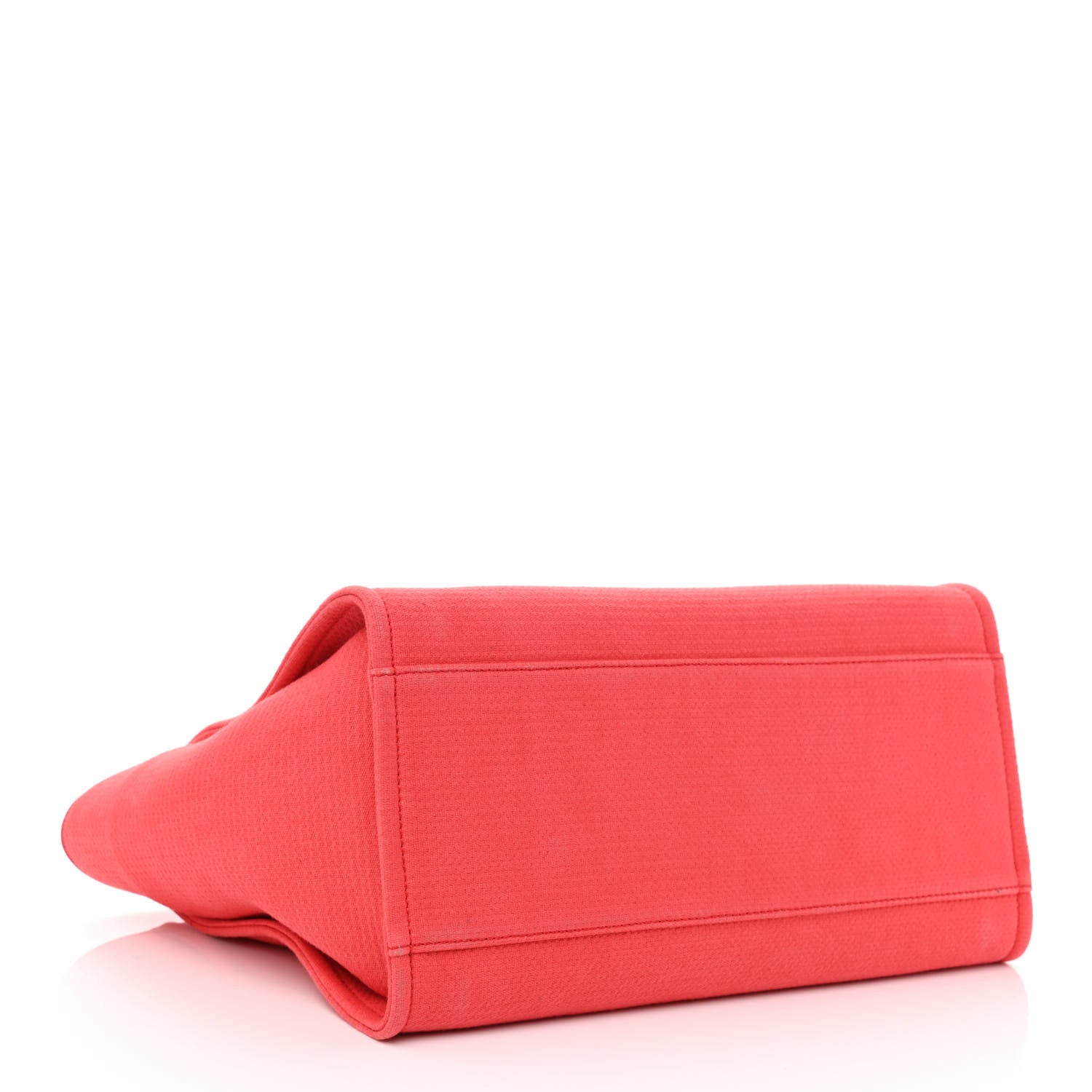 Chanel Canvas Large Deauville Tote Red 5 of 14