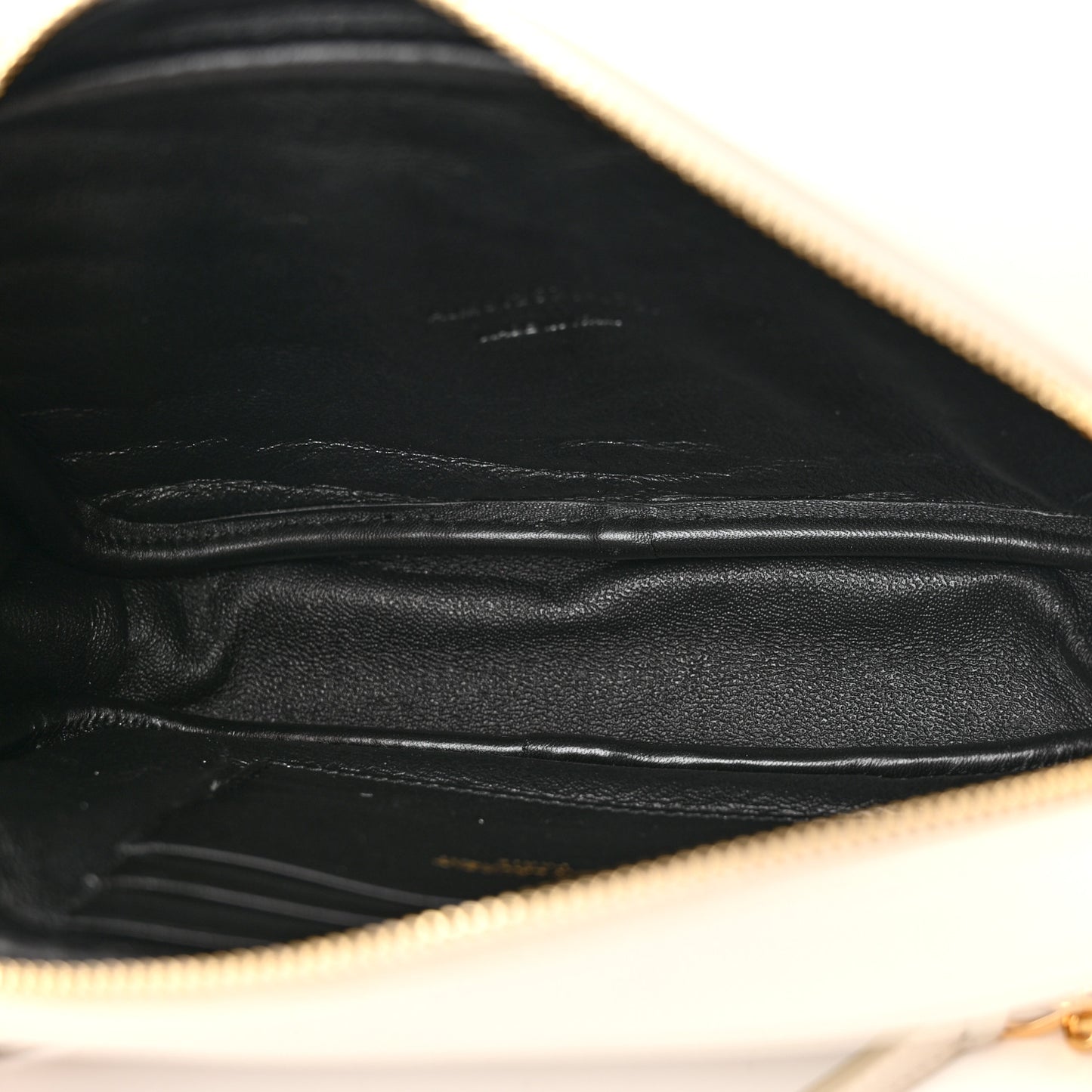 Grain De Poudre Matelasse Monogram Mini Lou Camera Bag Crema Soft