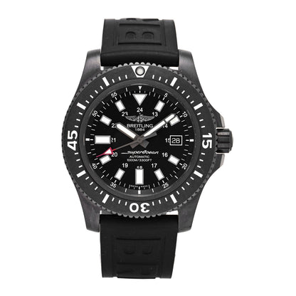 Breitling PVD Stainless Steel 44mm Super Ocean Chronometer Automatic Watch Black M17393 1 of 5