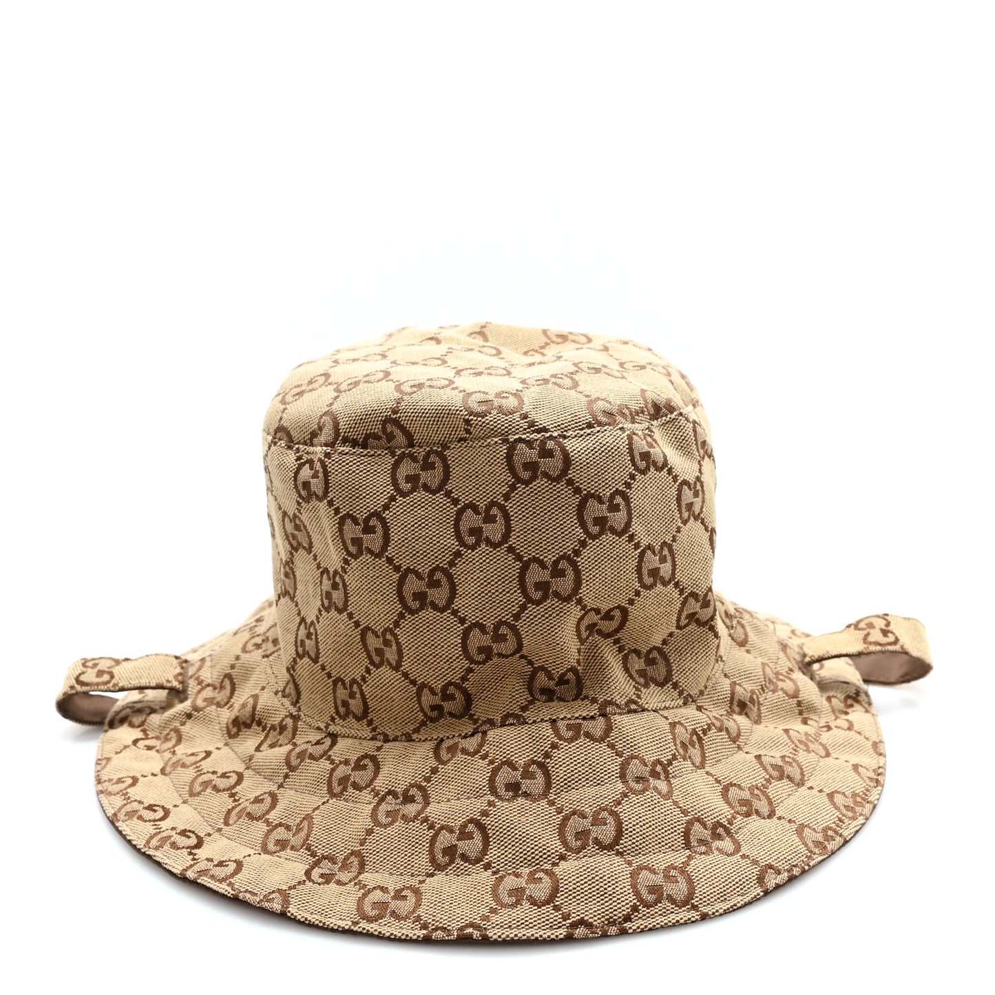 Canvas Monogram Reversible Bucket Hat L Brown