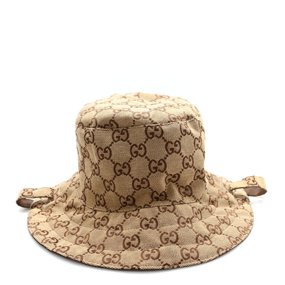 Gucci Canvas Monogram Reversible Bucket Hat L Brown 5 of 14