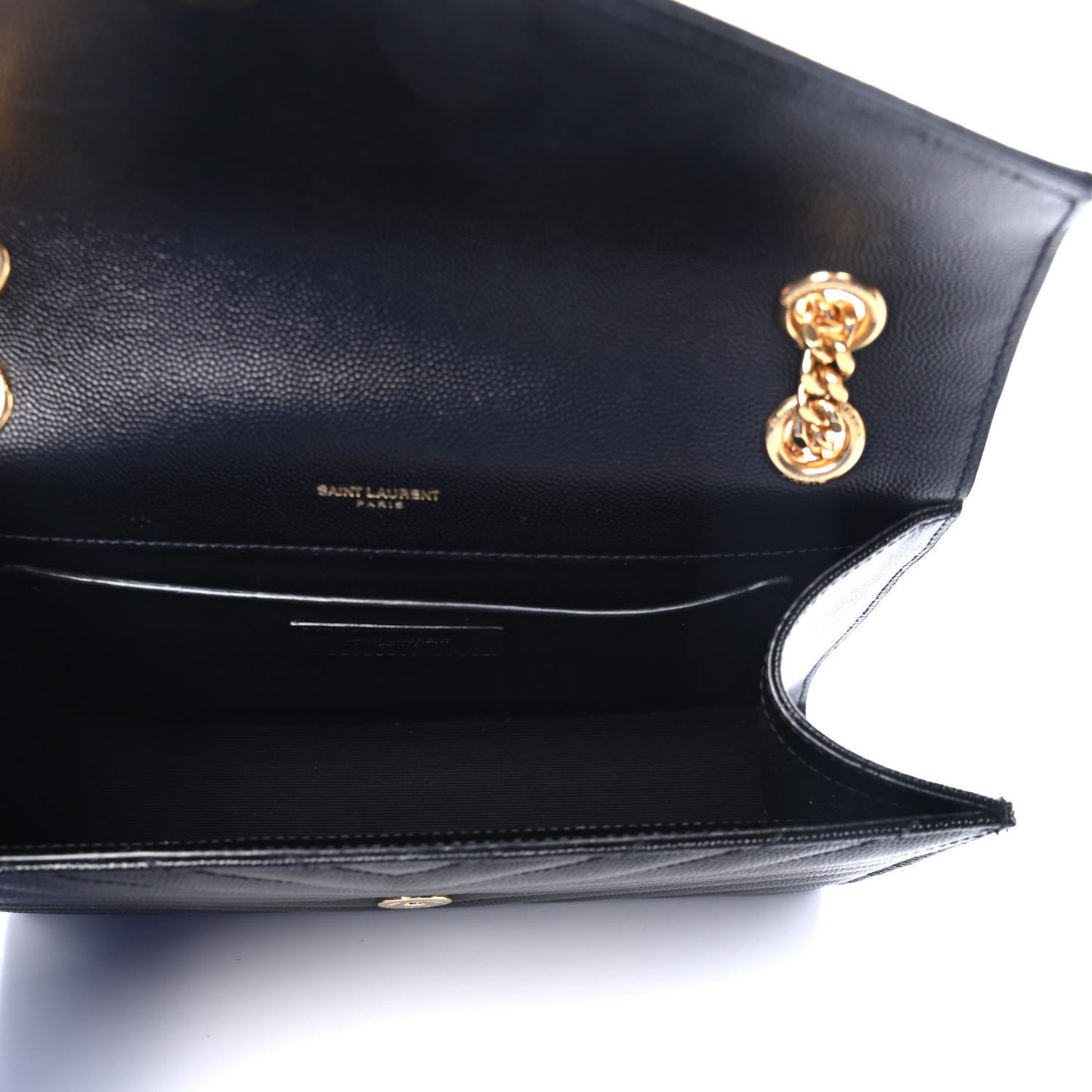 Grain De Poudre Matelasse Chevron Medium Monogram Satchel Black