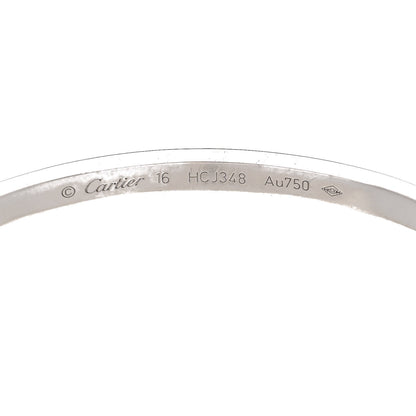 Cartier 18K White Gold 10 Diamond Small LOVE Bracelet 16 5 of 6