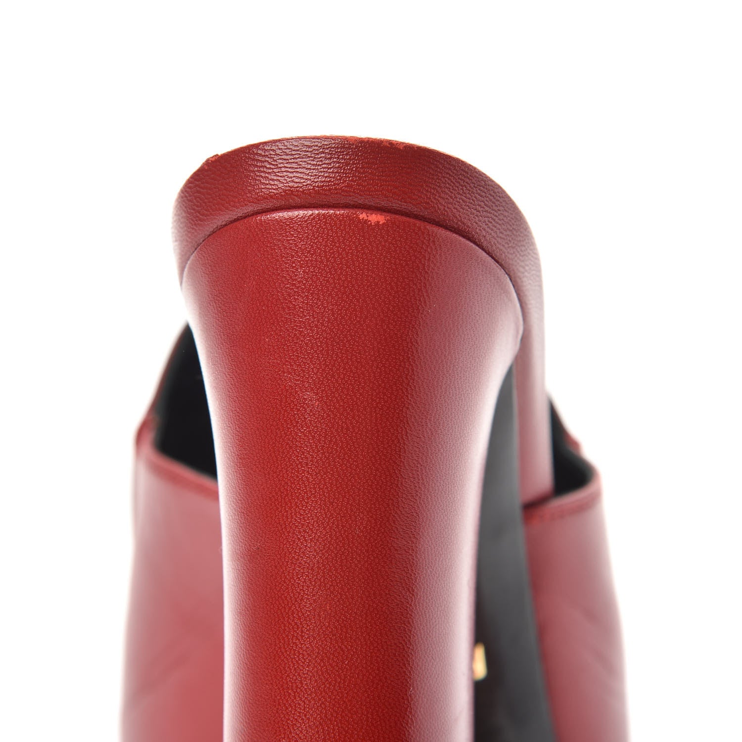 Gucci Malaga Kid Horsebit Princetown High Heel Mules 37.5 Hibiscus Red 10 of 10