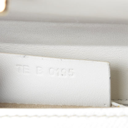 Givenchy Patent Calfskin Mini Pandora Box Chain Crossbody Bag White 9 of 10