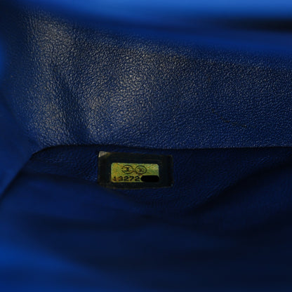 Chanel Lambskin Quilted Maxi Single Flap Blue 6 of 7