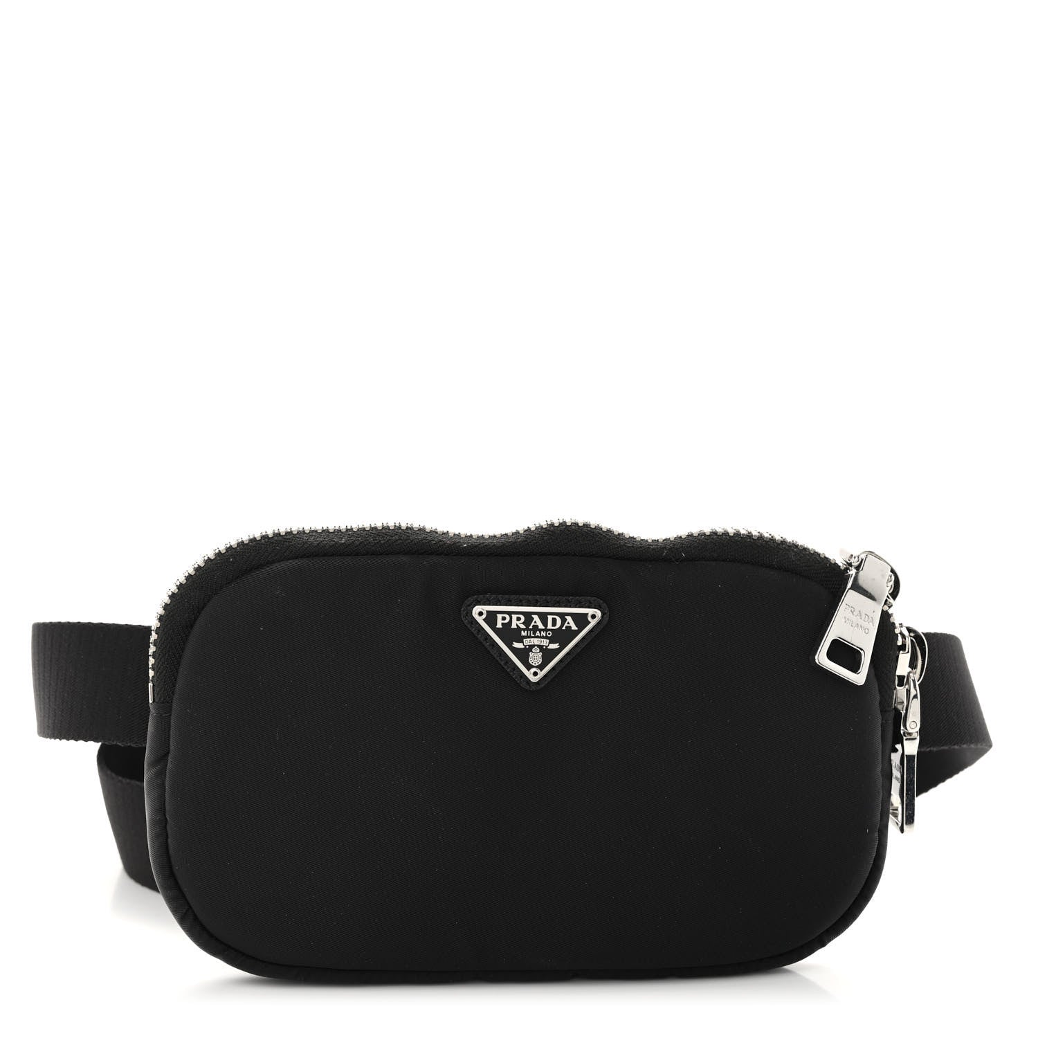 Prada Nylon Saffiano Belt Bag Black 1 of 10