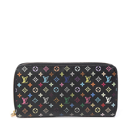 Louis Vuitton Monogram Multicolor Zippy Wallet Black Grenade 1 of 9