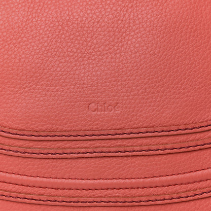 Chloe Calfskin Medium Marcie Satchel Coral Pop 9 of 9