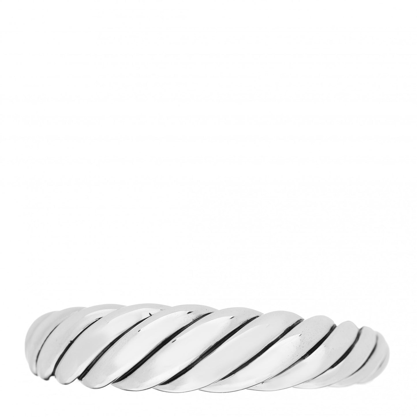 Sterling Silver 17mm Pure Form Cable Bracelet