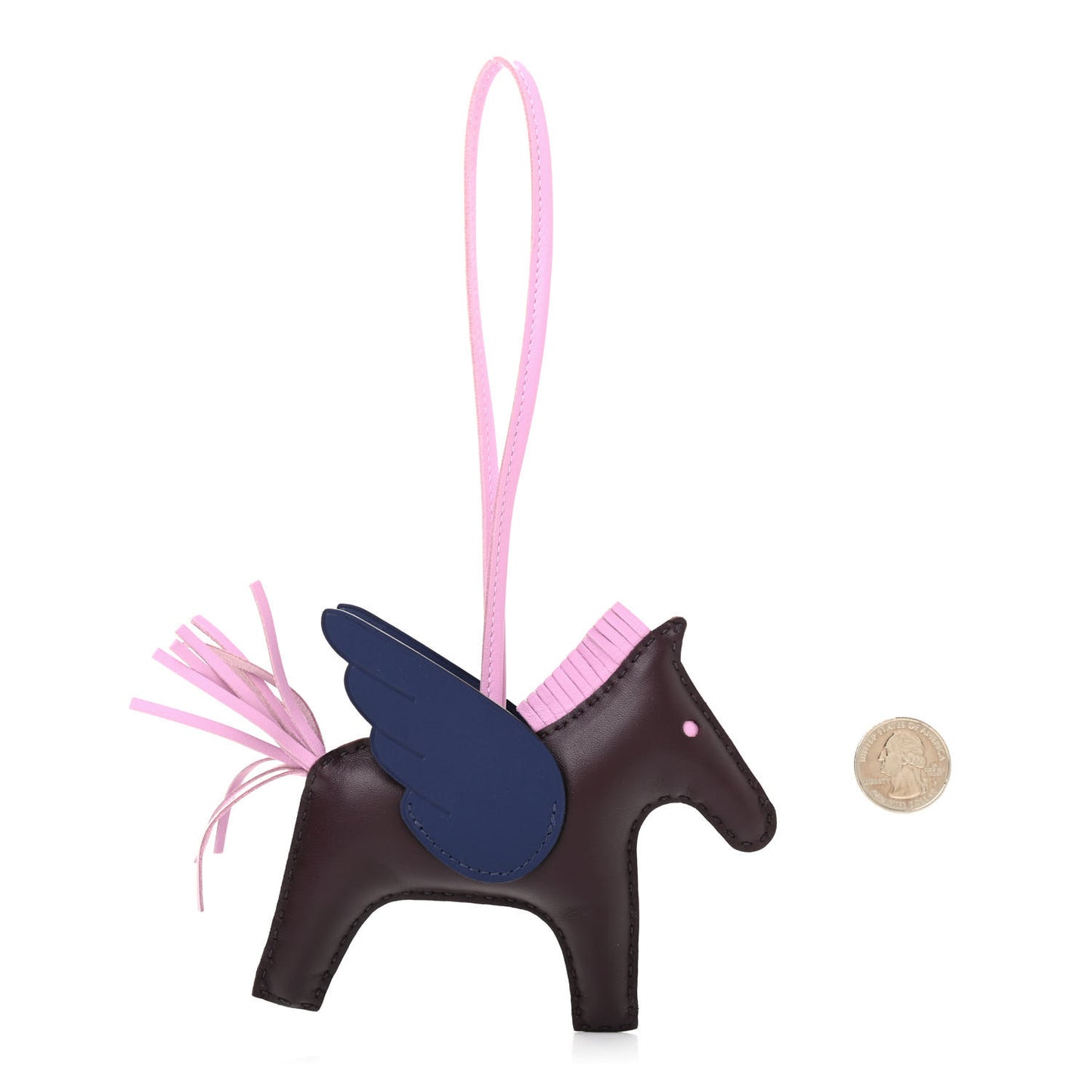 Milo Lambskin Grigri Rodeo Pegase Horse Bag Charm MM Rouge Sellier Mauve Sylvestre Bleu Saphir