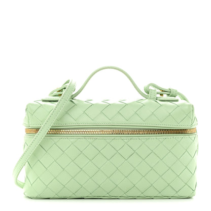Bottega Veneta Calfskin Intrecciato Bang Bang Vanity Case Fresh Mint 1 of 9
