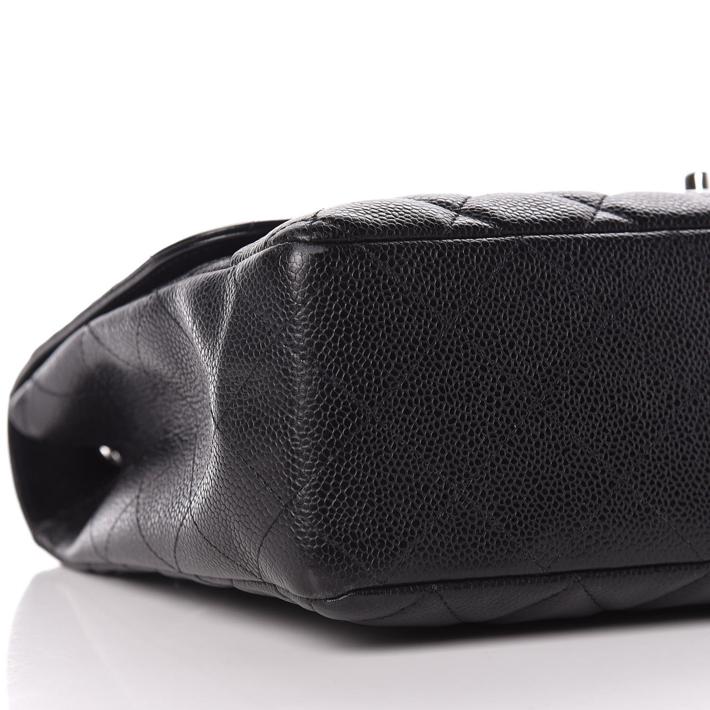 Caviar Quilted Jumbo Single Flap Black
