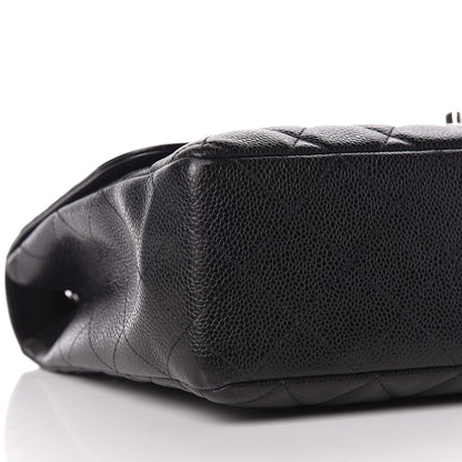 Chanel Caviar Quilted Jumbo Single Flap Black 5 of 13