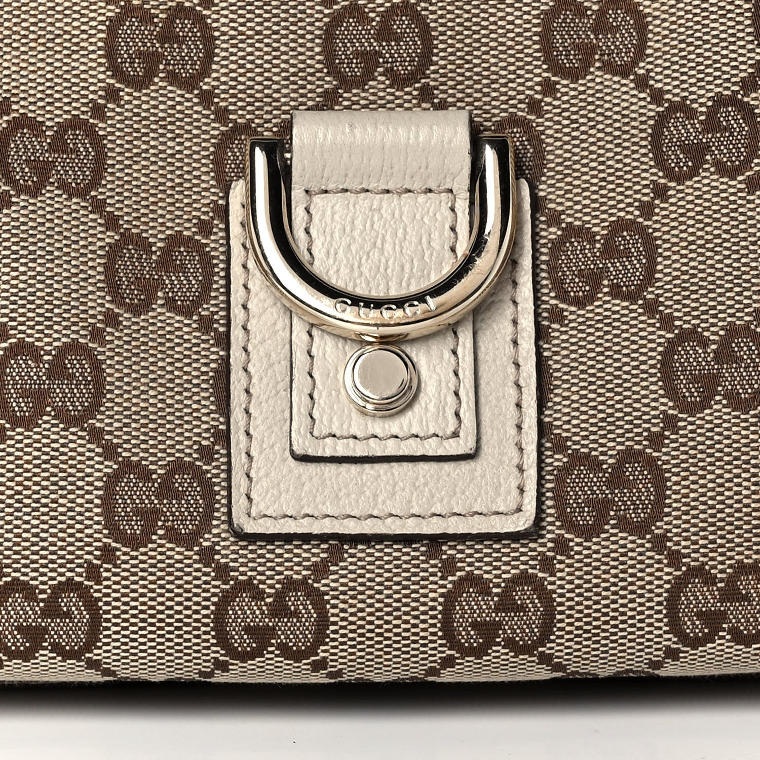 Gucci Monogram D Ring Abbey Pochette Off White 8 of 11