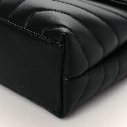 Saint Laurent Calfskin Y Quilted Monogram Small Loulou Chain Satchel Black 8 of 8